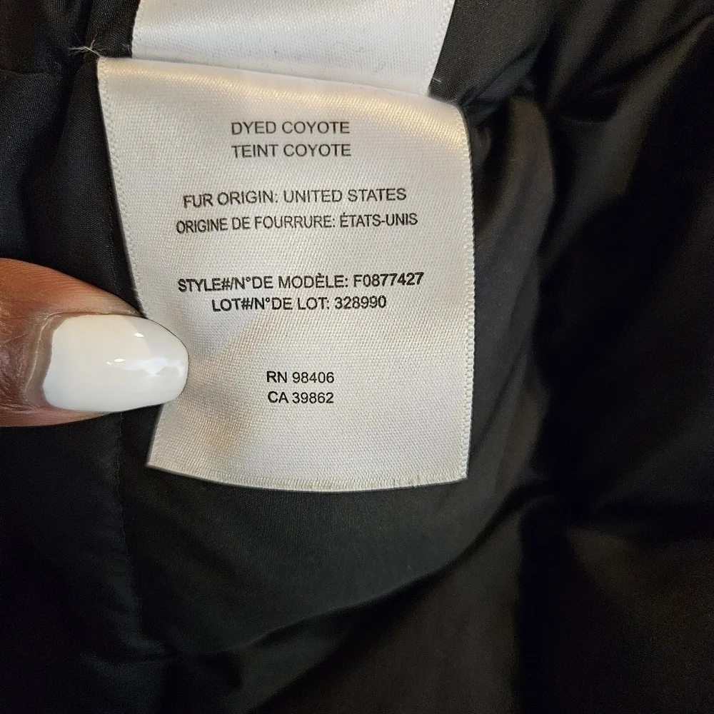 Theory Leonaard toggle coat with genuine coyote fur